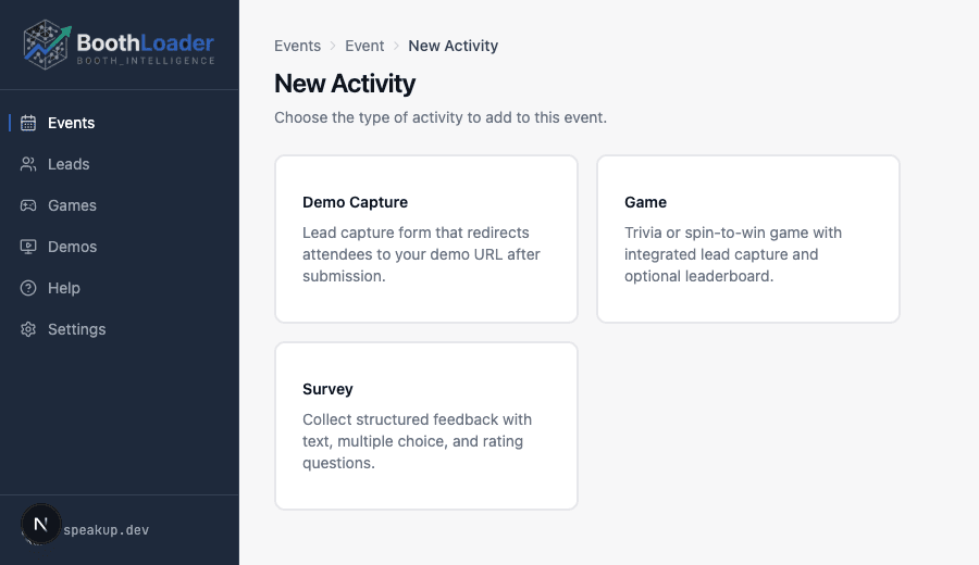 Introducing Survey Activities: Turn Booth Conversations Into Structured Data